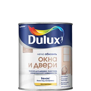Краска Dulux Легко Обновить - Окна и двери (BW, 0,75л)